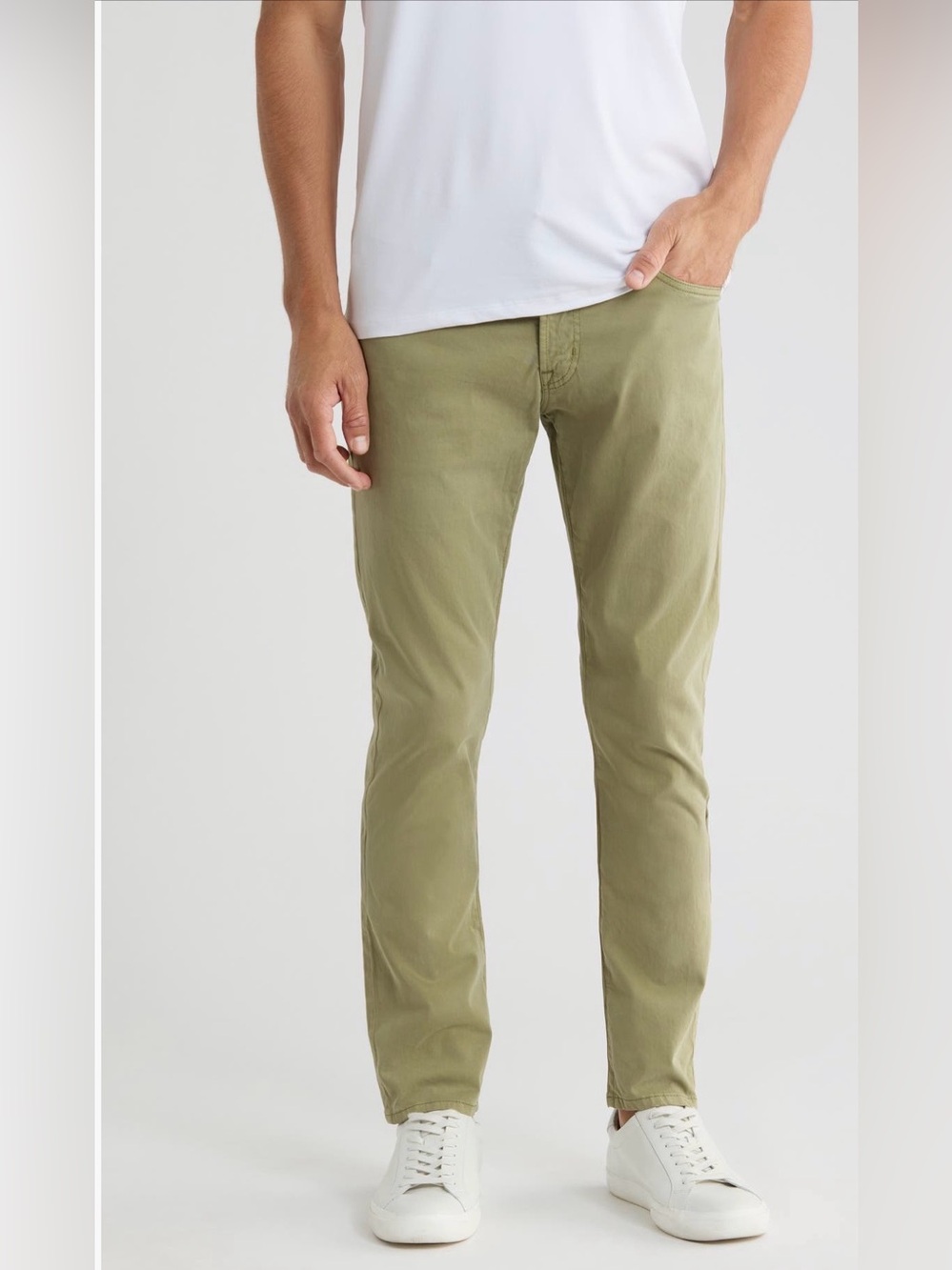 AG Tellis Stretch Sateen Modern Slim Pants Calvary Sage size 31x34 31 x 34 NWT
